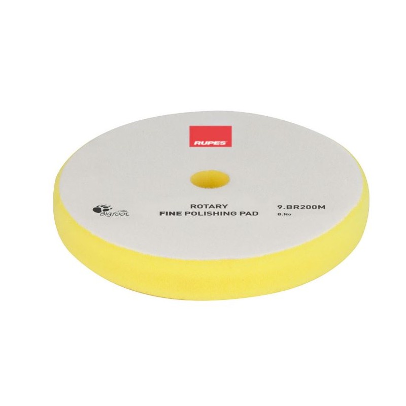 Tampone Rupes 9.BR180M in spugna giallo fine-rotary 155-160mm